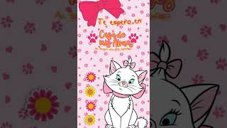 Video Invitación de Los Aristogatos Marie para Cumpleaños [upl. by Maryn]