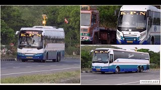 KPN Travels Volvo and MAN buses near Chennai [upl. by Allimaj]