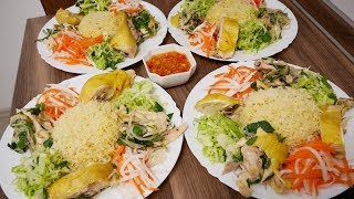 CƠM GÀ Cách làm món Cơm Gà Hội An Cách trộn Gỏi Gà Gà nấu gì ngon Gà Hấp ngọt Thịt Vanh Khuyen [upl. by Ezequiel]