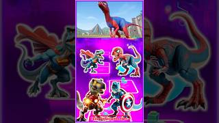 TRex Spiderman 🆚 Iron Man 🆚 Captain America Coffin Dance X Tiles Hop coffindance tileshop [upl. by Obeded668]