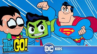 Supermans BEST Appearances  Teen Titans Go  dckids [upl. by Ellard]