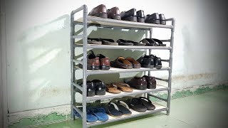 How To Make Shelves For Shoes Using PVC Pipe [upl. by Irakuy227]