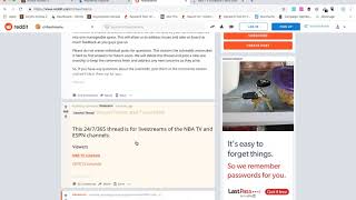 NBA STREAMS REDDIT  overview [upl. by Yrrak]