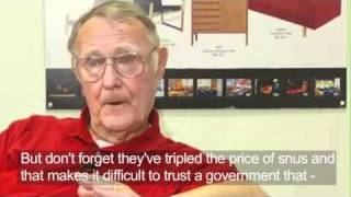 IKEA founder  Ingvar Kamprad talks about Swedish snus [upl. by Evvie]