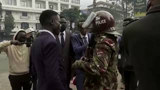 Kenya police use tear gas to disperse protesters in Nairobi [upl. by Nissensohn]