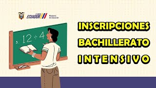 COMO INSCRIBIRSE AL BACHILLERATO INTENSIVO EN ECUADOR [upl. by Crispas]