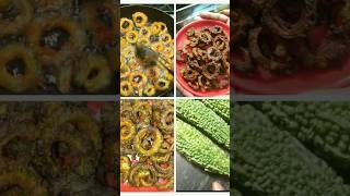 Crispy karela chipsrecipeshortvideokitchen queen [upl. by Hailahk]