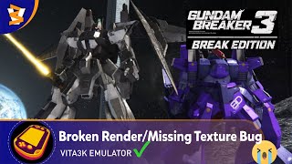 VITA3K v020 3586  Gundam Breaker 3 PlayableVulkan [upl. by Finkelstein261]