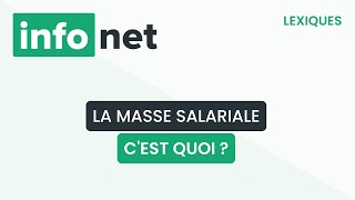 La masse salariale cest quoi  définition aide lexique tuto explication [upl. by Mariska]