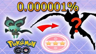 SHINY 4 STAR NOIBAT EVOLVES INTO NOIVERN IN POKEMON GO [upl. by Simon]