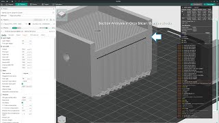 Orca Slicer  Bambu Studio  Section Analysis in PREVIEW to inspect inside sliced models  Howto [upl. by Akilam466]