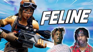 Fortnite Montage  quotFELINEquot Juice WRLD POLO G [upl. by Aninahs]