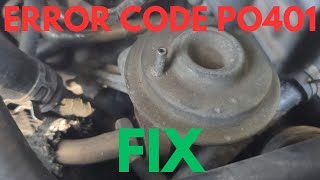 1998 Ford F150 EGR VALVE REPLACEMENT ERROR CODE P0401 [upl. by Eimmot]