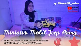 Miniatur Mobil Army Jeep Car [upl. by Novyart]