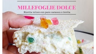 Millefoglie dolce con pane carasau  KITCHEN BRASITA [upl. by Eseila379]