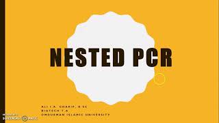 nested PCR [upl. by Marvel]