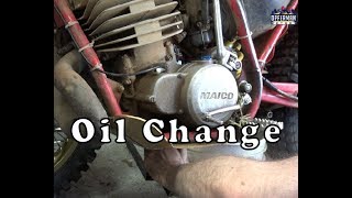 1983 Maico 490 Oil Change Dirtbike Garage S2 E15 [upl. by Delle517]