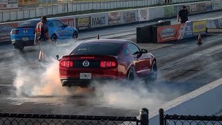 50 vs 37 Mustang 14 Mile [upl. by Christye]