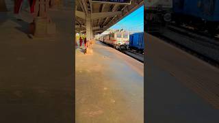 train passing from VANGANI Station localtrain indianrailways modi nitingadkari india usa [upl. by Erda]