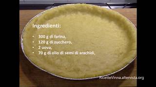 Pasta frolla senza lattosio  ricetta base [upl. by Eaj974]