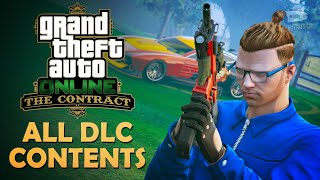 GTA Online The Contract  All DLC Content Vehicles Clothes Face Paints amp More [upl. by Emeric]