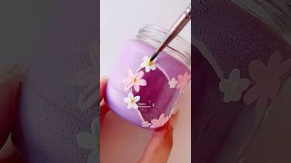 Aesthetic jar painting  Bottle Art painting art shorts [upl. by Natale]