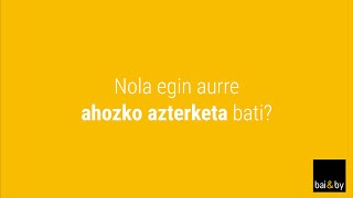 Nola egin aurre ahozko azterketa bati [upl. by Trahern]