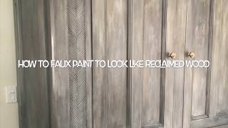 How to paint faux reclaimed barnwood with Annie Sloan paint [upl. by Becket216]