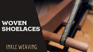 Inkle Woven Shoelaces  How to Tablet Weave [upl. by Nauqahs605]