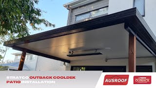 Stratco Outback Cooldek Patio Installation  AusRoof 2022 [upl. by Amelia]