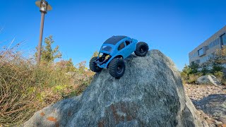 TRX4m VW Beetle Playing on the Rocks [upl. by Gratt]