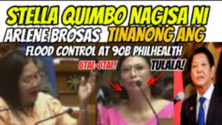 Stella Quimbo napahiya sa Tanong ni Arlene Brosas tungkol sa flood control at 90B PHILHEALTH [upl. by Aifos21]