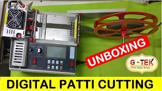 Unboxing  Digital Elastic Tape Cutting Machine  Zipper Cutting machine [upl. by Newol]