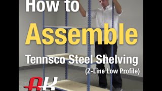 How To Install Shelving  Tennsco Low Profile Steel Shelving [upl. by Kelby758]