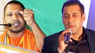 Yogi Adityanath Backs Salman Khan Over Ban on Pakistani Actors [upl. by Rikki694]