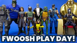 Fwoosh Play Day Customs 3D Prints Third Party and Official Items for a 6inch Display 083121 [upl. by Riba941]