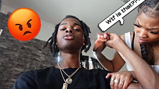 HICKEY PRANK ON MY GIRLFRIEND SHE TOOK MY BLICK 🔫🤦🏾‍♂️ [upl. by Assirrac]