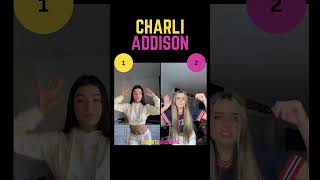 Charli damelio ❤🤩 vs Addison Rae 💗😍 Dance wipe out Challenge Rate 1👆or 2🤘tiktok dance viral [upl. by Nilats971]