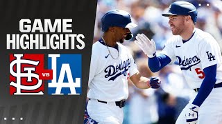 Cardinals vs Dodgers Game Highlights 32824  MLB Highlights [upl. by Tonry]