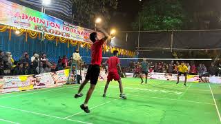 Outdoor Badminton Match Rahul amp Rohit Vs Abhishek amp Rahul shuttlershubho [upl. by Aser]