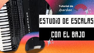 🎹 ESCALAS CON LOS BAJOS DEL ACORDEON  TUTORIAL PARA BAJOS STANDAR  STRADELLA [upl. by Orpah590]