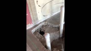 Rough in plumbing under slab  Im not a plumber [upl. by Kaz]