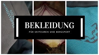 Skitourenbekleidung  Bergsport  Zwiebelprinzip  Die Basics von Kopf bis Fuß [upl. by Hgielak]