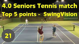 Watch best of senior tennis Top five points Match 7 [upl. by Eddi]