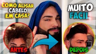 Alisamento Caseiro Cabelo Masculino Tutorial Progressiva Caseira [upl. by Arrik]