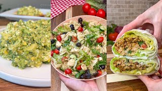 3 ensaladas INCREIBLES que debes probar si quieres comer sano y rico Fáciles y Altas en Proteína 🔥 [upl. by Ahsiakal]