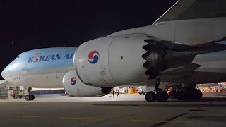 Korean Air Cargo 7478F Arrival 4K [upl. by Westfahl964]