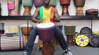 Drumskull Drums amp Babara Bangoura  Guinea Lenke Djembe [upl. by Esra]