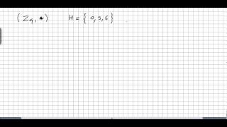 Group Theory 36 Cosets [upl. by Leuqcar320]