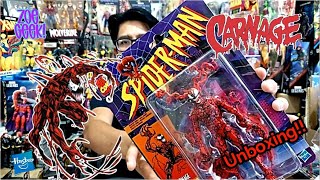 ¡¡ Carnage El Simbionte Escarlata  Marvel Legends Colecciòn Vintage de SpiderMan Unboxing [upl. by Eednak]